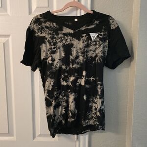 GUESS Black and White Tie-Dye Men's Shirt